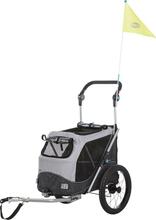 Jalgrattahaagis Trixie, S 58 x 93 x 74/114 cm, hall/must