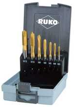 Masinakeermestuspuuride komplekt Ruko HSS-TiN M3-M12, 7-osaline