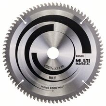 Saeketas Bosch Multi Material 260 x 30 mm, Z80