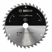 Saeketas puidule Bosch Standard for Wood 2608837677, 160 x 20 mm, Z36