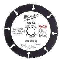 Karbiidketas Milwaukee CB 76, 76 x 10 mm