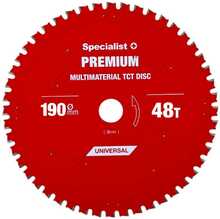 Saeketas Specialist+ 190 x 30 mm, Z48, Multimaterial