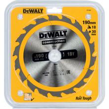 Saeketas puidule Dewalt DT1943-QZ, 190 x 30 mm, Z18