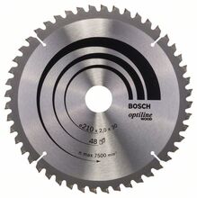 Saeketas puidule Bosch OPTILINE WOOD 210 x 30 mm, Z48