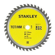 Puidulõikeketas Stanley STA13125-XJ, 170 x 16 mm, Z40