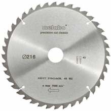 Puidu saeketas Metabo Classic 628060000, 216 x 30 mm, Z40