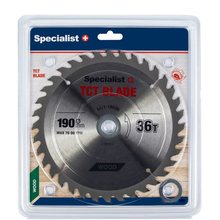Puidulõikeketas Specialist+ 190 x 30/20/16 mm, Z36
