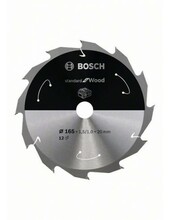 Saeketas puidule Bosch Standard for Wood 165 x 20 mm, Z12