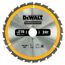 Puidulõikeketas Dewalt DT1952-QZ, 216 x 30 mm, Z24