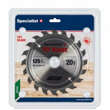Saeketas puidule Specialist+ 125 x 22 mm, Z20