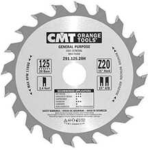 Saeketas puidule CMT 291, 125 x 20 mm, Z20