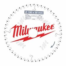 Puidulõikeketas Milwaukee CSB P W 190 x 30 mm, Z48