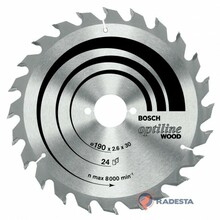 Saeketas puidule Bosch Optiline Wood 2608640622, 210 x 30 mm, Z36