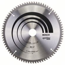 Saeketas puidule Bosch 2608640437, 254 x 30 mm, Z80