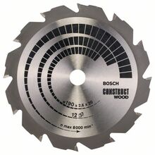 Saeketas puidule Bosch Construct Wood 190 x 20 mm, Z12