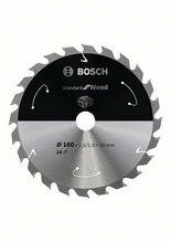 Saeketas puidule Bosch Standard for Wood 160 x 20 mm, Z24