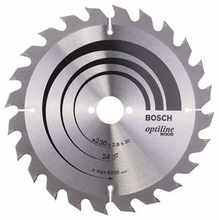 Puidulõikeketas Bosch OPTILINE WOOD 230 x 30 mm, Z24