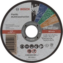 Lõikeketas Bosch 2608602384, 115 x 22,23 mm