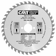 Saeketas puidule CMT 292, 190 x 30 mm, Z40
