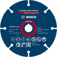 Lõikeketas Bosch Expert Carbide MultiWheel GWS 12V-76, 76 x 10 x 1 mm