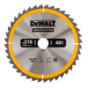 Saeketas puidule Dewalt DT1953-QZ, 216 x 30 mm, Z40