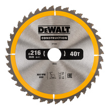 Saeketas puidule Dewalt DT1953-QZ, 216 x 30 mm, Z40