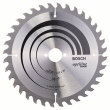 Saeketas puidule Bosch Optiline Wood 2608640628, 230 x 30 mm, Z36
