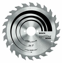 Saeketas puidule Bosch Optiline Wood 2608640629, 230 x 30 mm, Z48