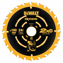 Puidulõikeketas Dewalt DT10399-QZ, 190 x 30 mm, Z24, 3 tk