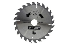 Saeketas puidule Tivoly XT50514004434, 190 x 30 mm, Z24