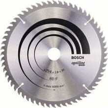 Saeketas puidule Bosch Optiline 2608640444, 254 x 30 mm, Z60