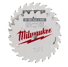 Puidu lõikeketas Milwaukee 4932479836, 165 x 15,87 mm, Z24, 2 tk