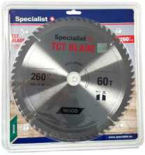 Saeketas puidule Specialist+, 260 x 30 mm, Z60