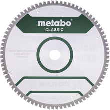 Puidulõikeketas Metabo FZ/TZ MULTI CUT CLASSIC 628286000, 305 x 30 mm, Z80