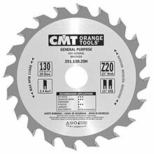 Saeketas puidule CMT ORANGE TOOLS 291, 130 x 20 mm, Z20