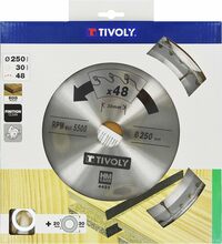 Saeketas puidule Tivoly XT50514004451, 250 x 30 mm, Z48
