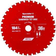Saeketas Specialist+ Sandwich 184 x 20 mm, Z36