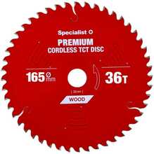 Saeketas puidu lõikamiseks Specialist+ Cordless, 165 x 20 mm, Z36
