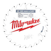 Saeketas puidule Milwaukee 4932471311, 165 x 15,87 mm, Z24