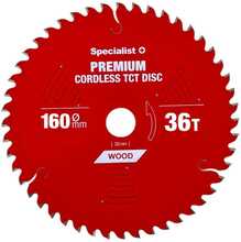 Puidulõikeketas Specialist+ Premium Cordless, 160 x 20 mm, Z36
