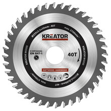Puidulõikeketas Kreator KRT020436, 235 x 30 mm, Z40