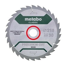 Puidulõikeketas Metabo HW/CT, 216 x 30 mm, Z30