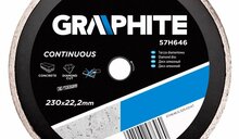 Teemantketas Graphite 57H646, 230 x 22 mm, sile