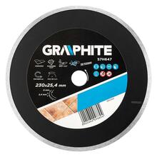 Teemantketas Graphite 59G891, 230 x 25,4 mm, täisketas