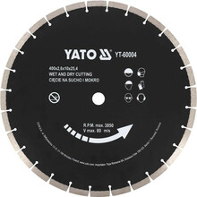 Teemantlõikeketas Yato YT-60004, 400 x 25,4 mm, betoonile