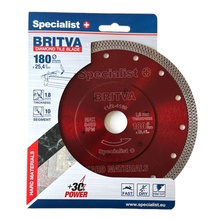Teemantlõikeketas Specialist+ Britva, 180 x 1,8 x 25,4 mm, keraamika, kivi