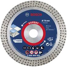 Teemantlõikeketas Bosch 2608900652 Expert HardCeramic, 76 x 1,9 x 10 mm