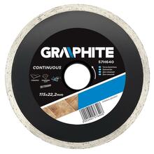 Teemantlõikeketas Graphite 57H640, 115 x 22 mm, glasuurile