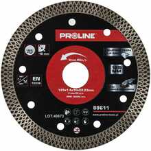 Teemantlõikeketas Proline, 125 x 1,4 x 22,23 mm, õhuke