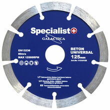 Teemantlõikeketas Specialist+ Galactica, 125 x 10 x 22,2 mm, tellistele, betoonile